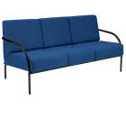 SPA 3 černý lak, látka BONDAI BN18 (6071) - látka modrá